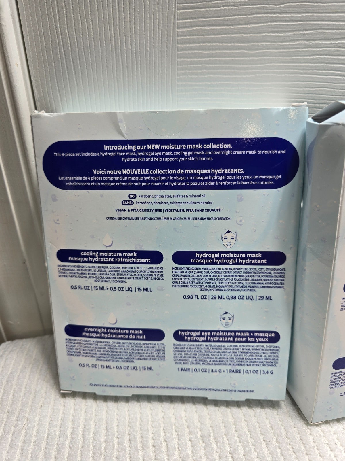 Moisture Mask Set for Face & Under Eye 4pcs