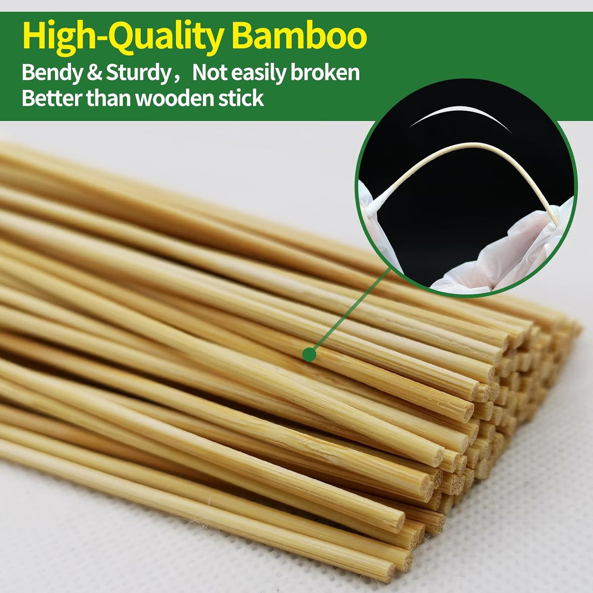 200PCS Biodegradable Cotton Swabs with Bamboo Sticks for Makeup & Cleaning