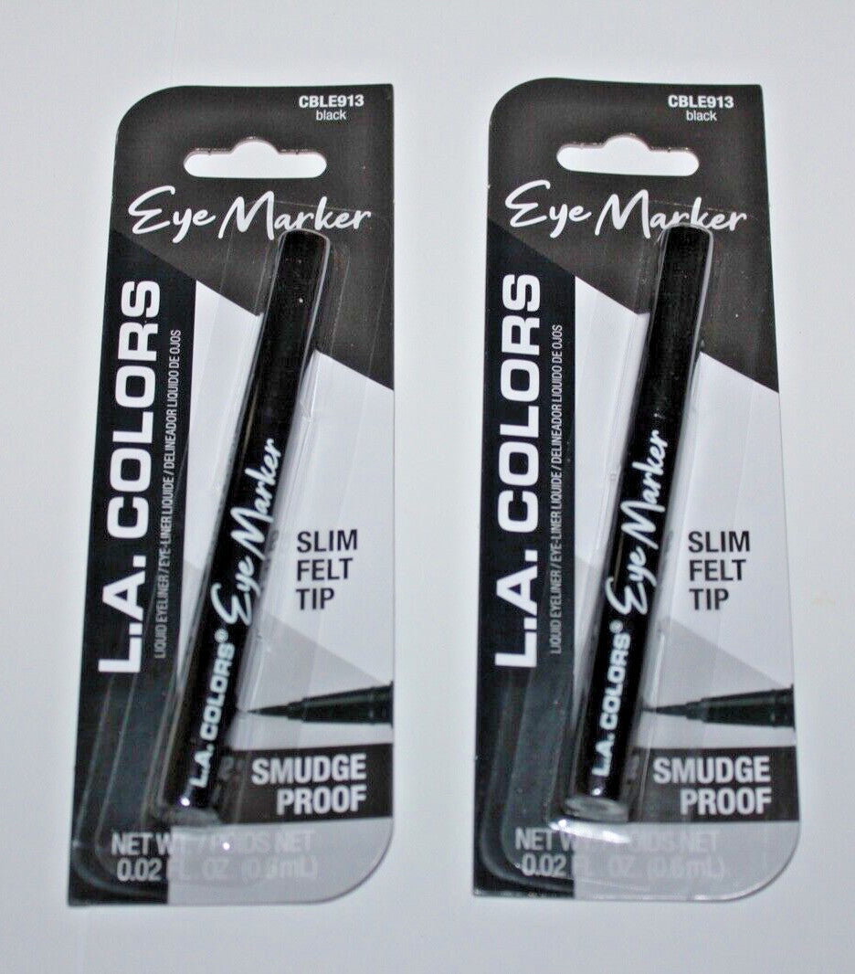Liquid Eyeliner Set - Black, 2 Pack for Precise Eye Makeup