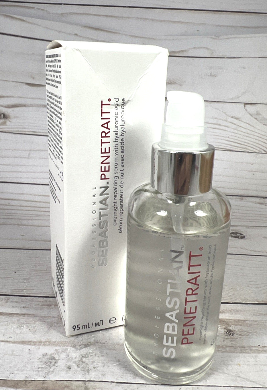 Sebastian Penetraitt Overnight Hair Repair Serum with Hyaluronic Acid 3.2oz