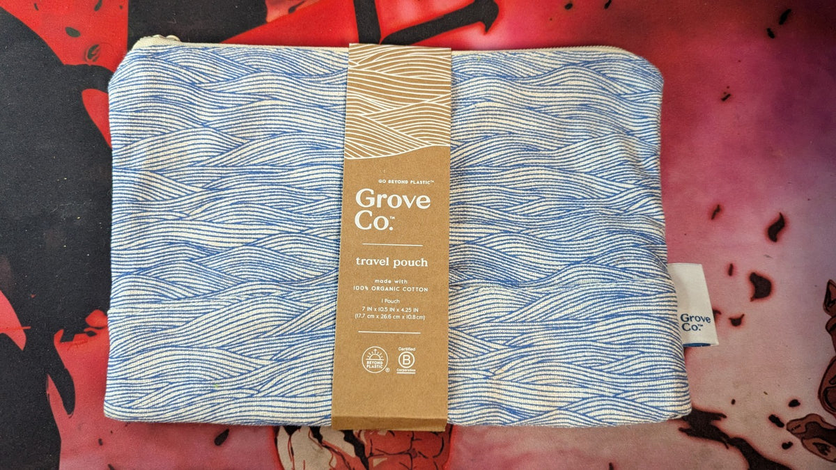 Travel Pouch Organic Cotton 7x10.5x4.25 Inch Eco-Friendly Travel Organizer