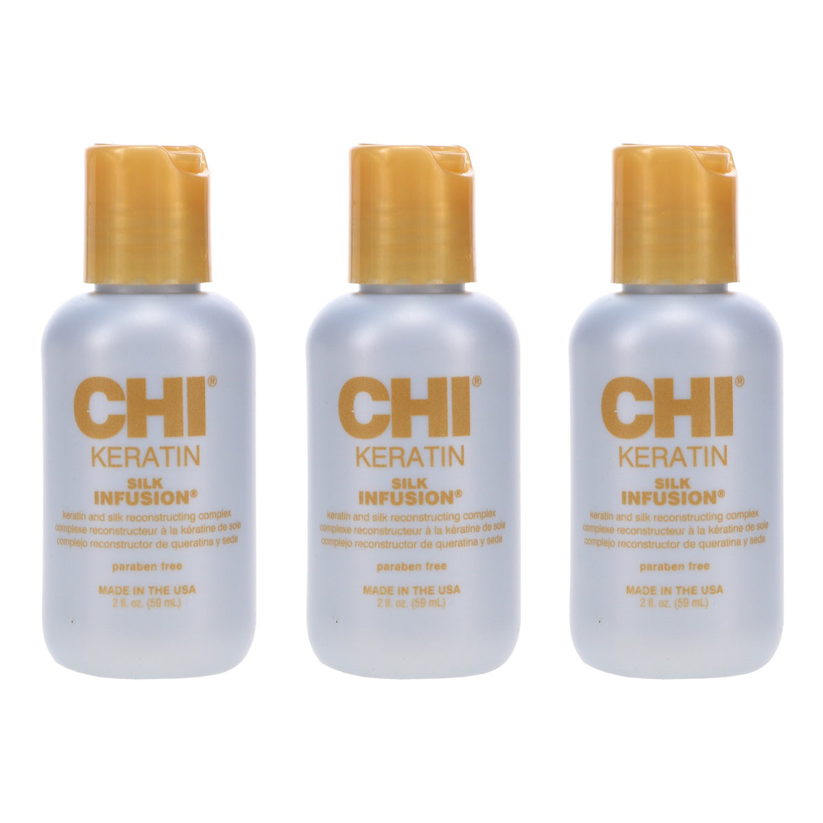 CHI Keratin Silk Infusion Hair Treatment - 2 oz, 3 Pack for Damaged Hair