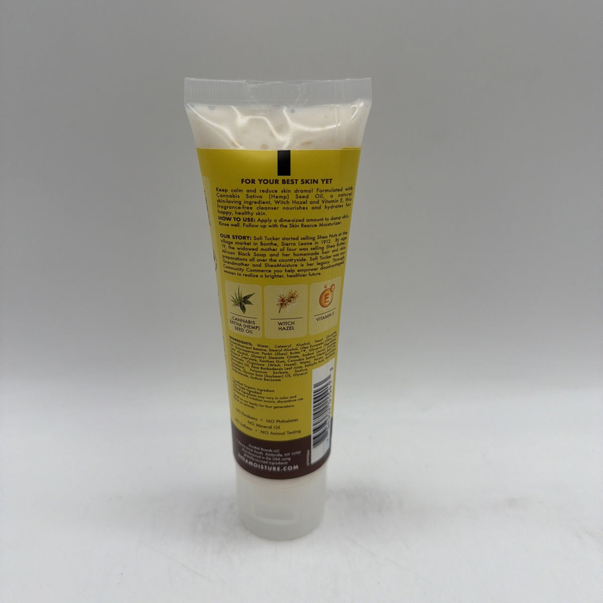 SheaMoisture Cannabis & Witch Hazel Skin Rescue Cream Cleanser 4oz 2 Pack