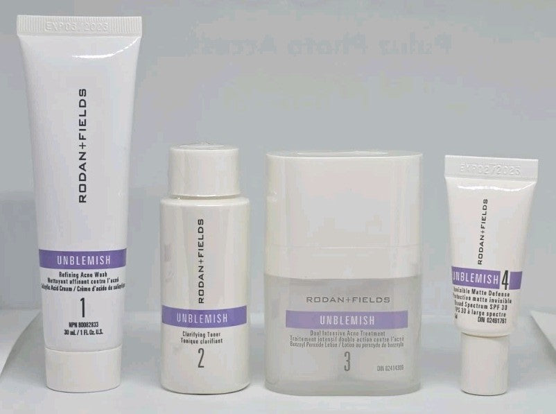 Travel Skincare Set - Rodan + Fields Unblemish Regimen 4-Piece Kit