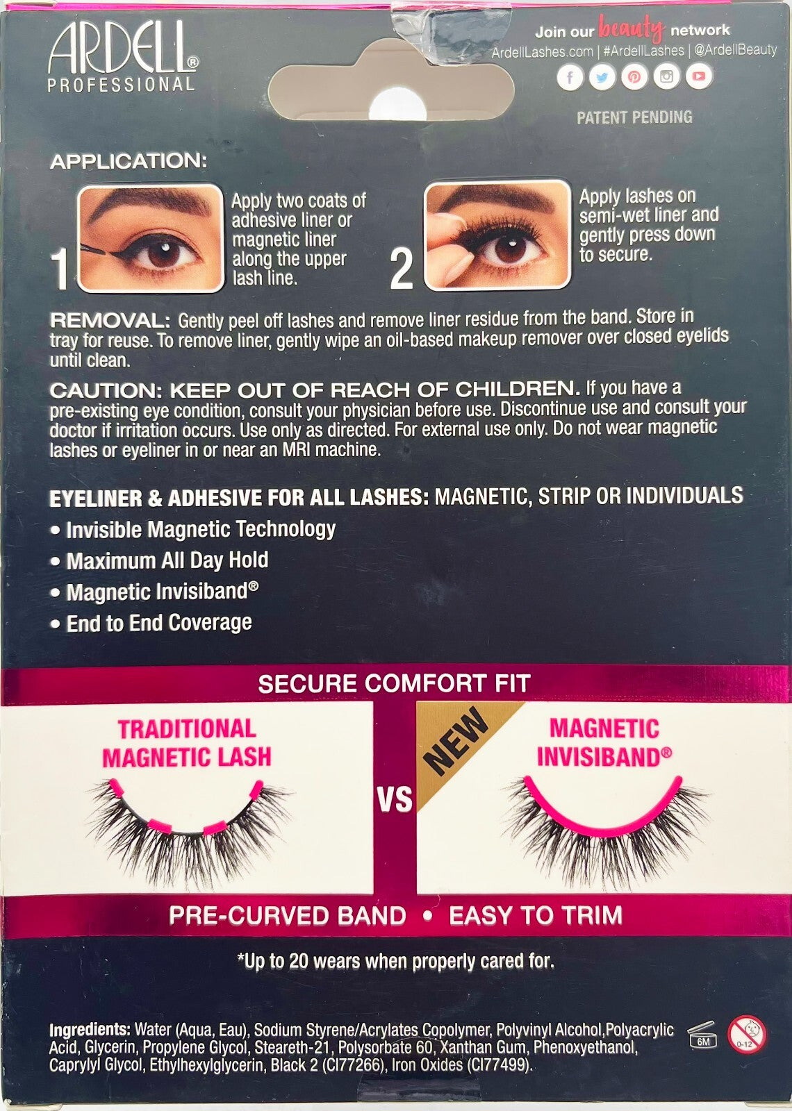 Magnetic Eyeliner & Lash Kit - 2 Pack, Multiple Styles