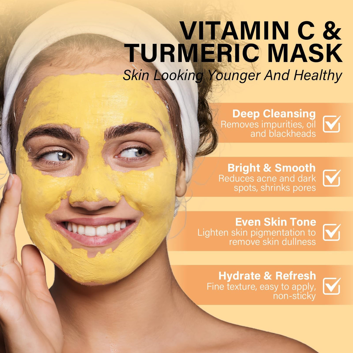 Turmeric Vitamin C Clay Face Mask - 5.63 oz