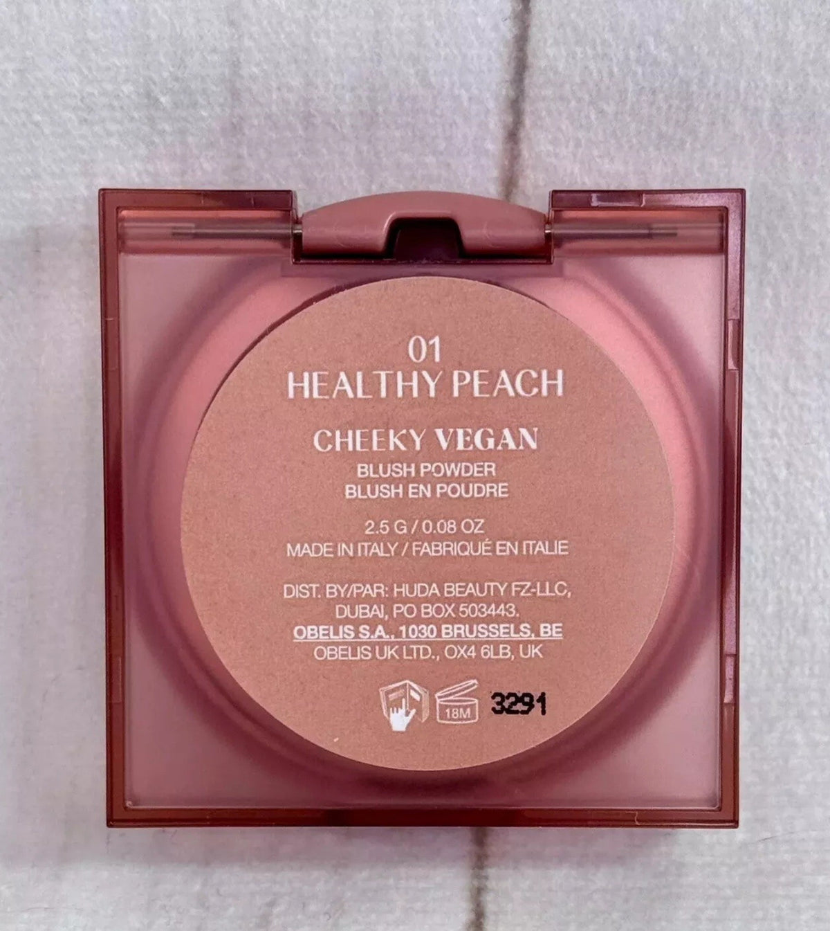 Vegan Blush Powder #01 Healthy Peach 2.5g - Natural Face Makeup