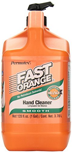 Permatex Fast Orange Hand Cleaner with Pump - 1 Gallon, Biodegradable, Waterless