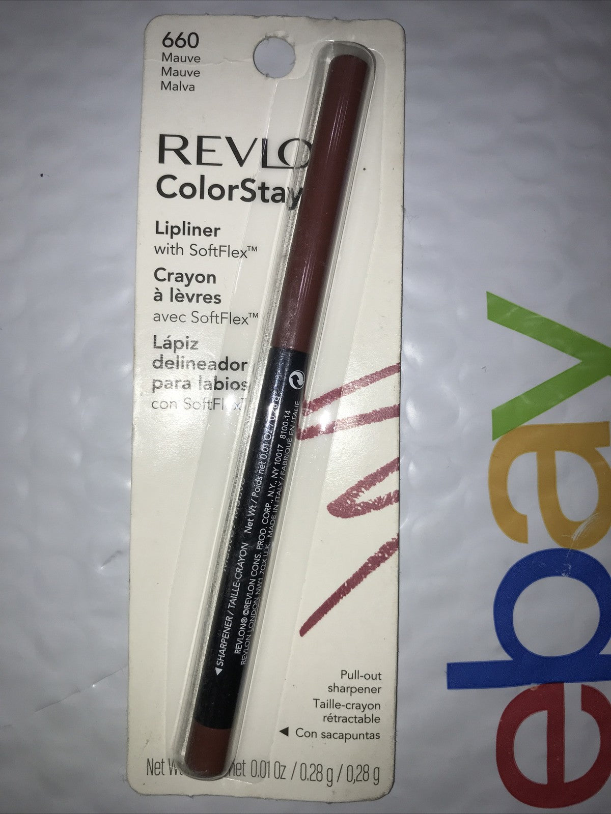 Revlon Colorstay Lip Liner Softflex 660 Mauve Sealed Lip Makeup