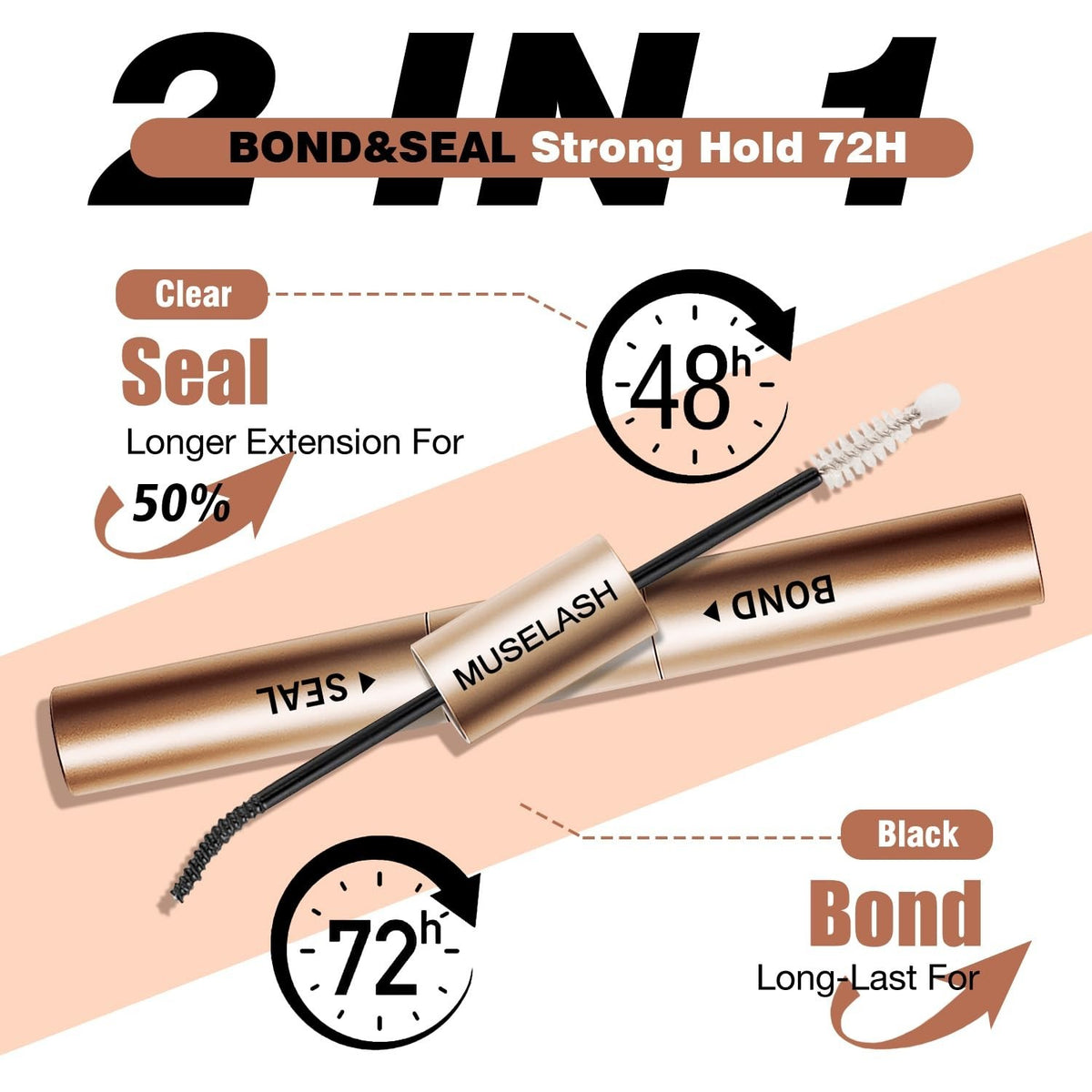 Waterproof Lash Bond & Seal Adhesive for DIY Eyelash Extensions – Long-Lasting 7-Day Hold