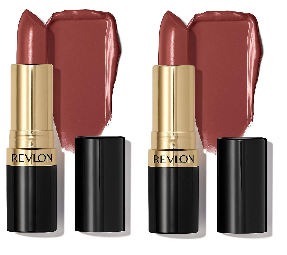 Revlon Super Lustrous Lipstick 2-Pack - Vibrant Lip Color with Vitamin E & Avocado Oil