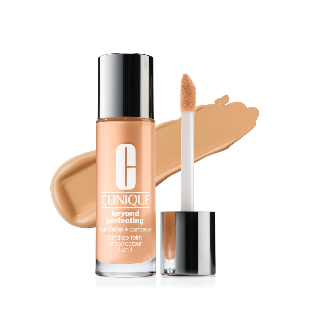 Clinique Beyond Perfecting Foundation + Concealer WN 54 - Natural, Full Coverage, 1 Fl Oz