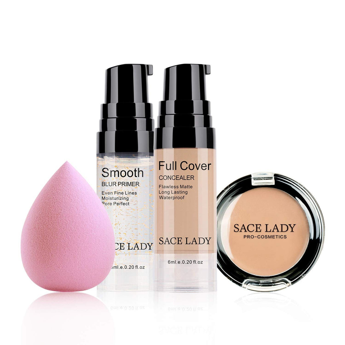 Full Coverage Liquid Concealer Set for Flawless Skin - Waterproof & Matte Finish