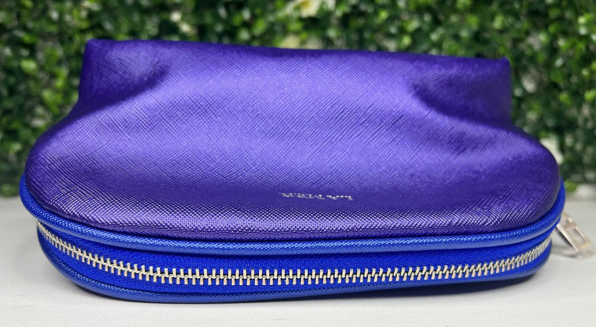 Blue Makeup & Toiletry Travel Pouch Case - Cosmetic Bag for Cosmetics & Personal Items
