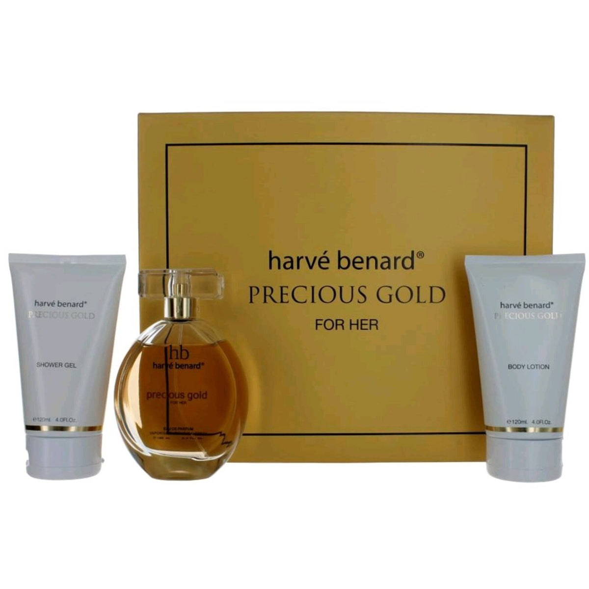 Women's Personal Care Gift Set - Gold Fragrance, Body Lotion & Shower Gel