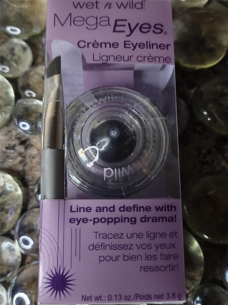 Wet N Wild Mega Eyes Creme Eyeliner Black Full Size New in Box