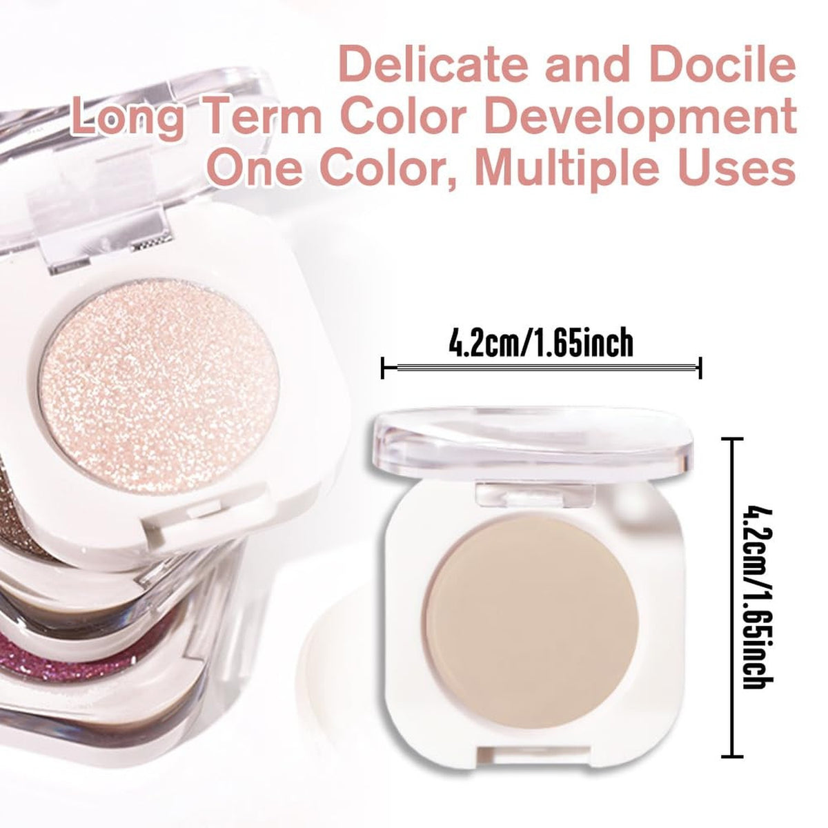 Nude Brown Matte Single Eyeshadow - Lightweight, Blendable, Waterproof Makeup