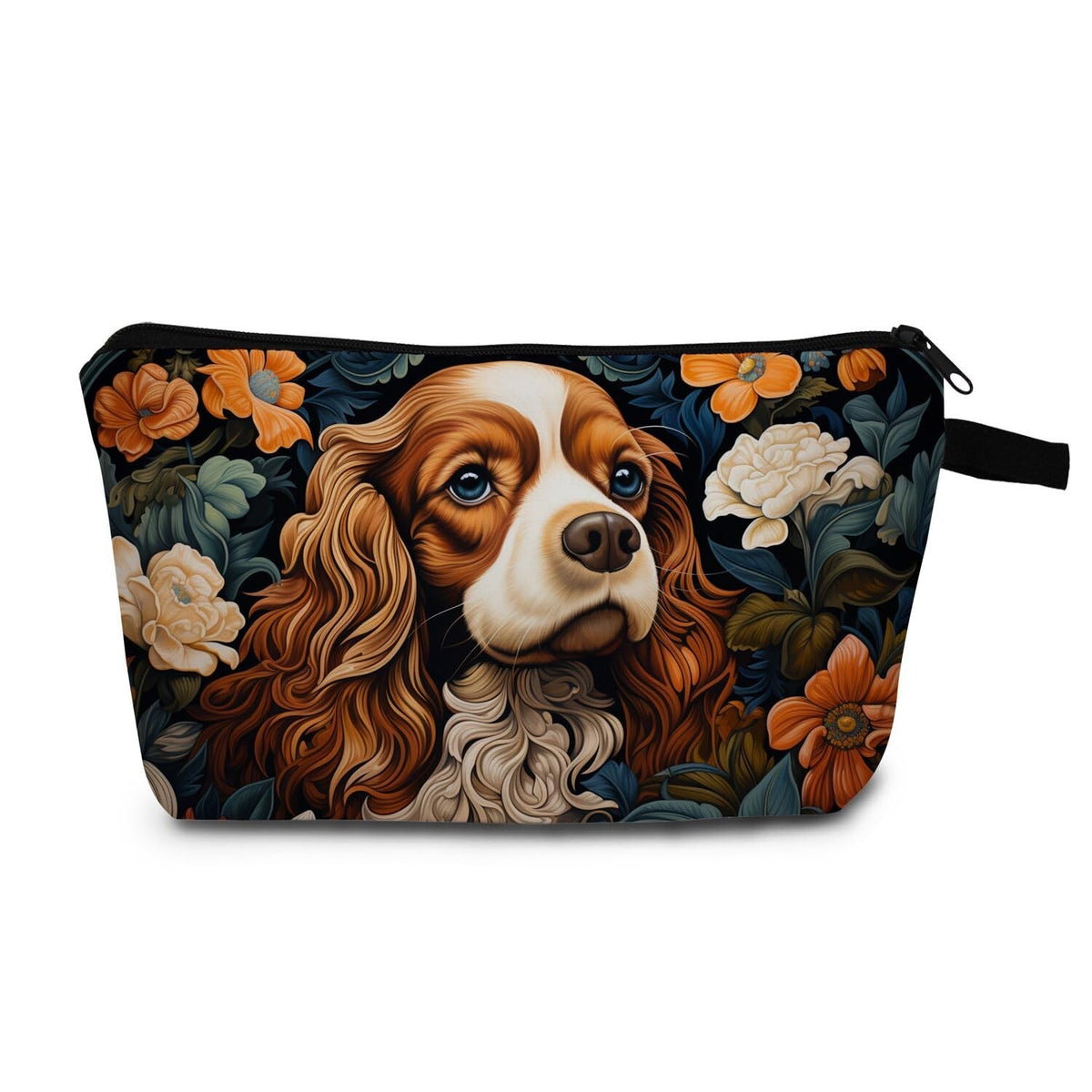 Cavalier King Charles Spaniel Makeup Bag - Travel Cosmetic Organizer