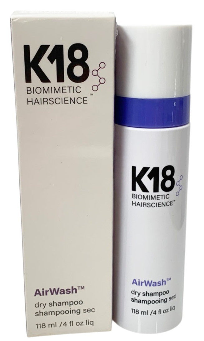 K18 AirWash Dry Shampoo - 118 ml Refreshes Hair, Absorbs Oil & Odor