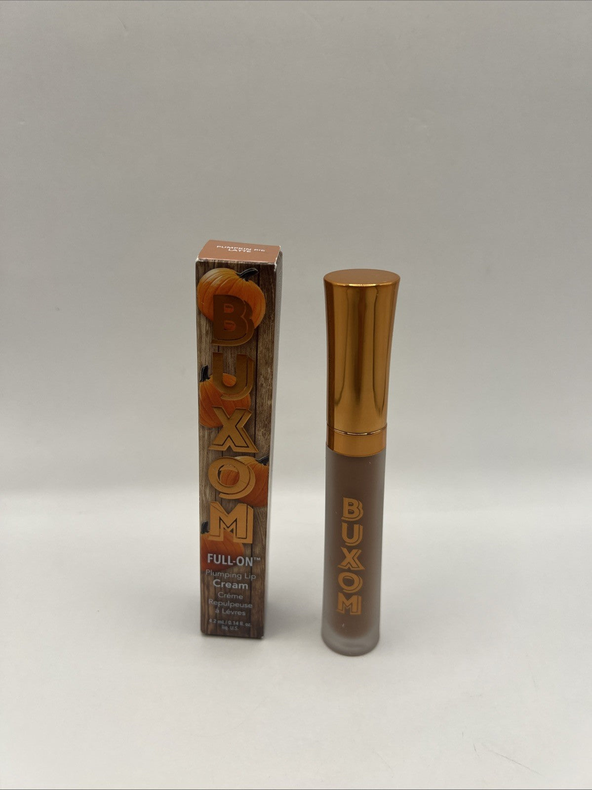 Plumping Lip Gloss with Hyaluronic Acid - Pumpkin Pie Latte, 0.14 oz
