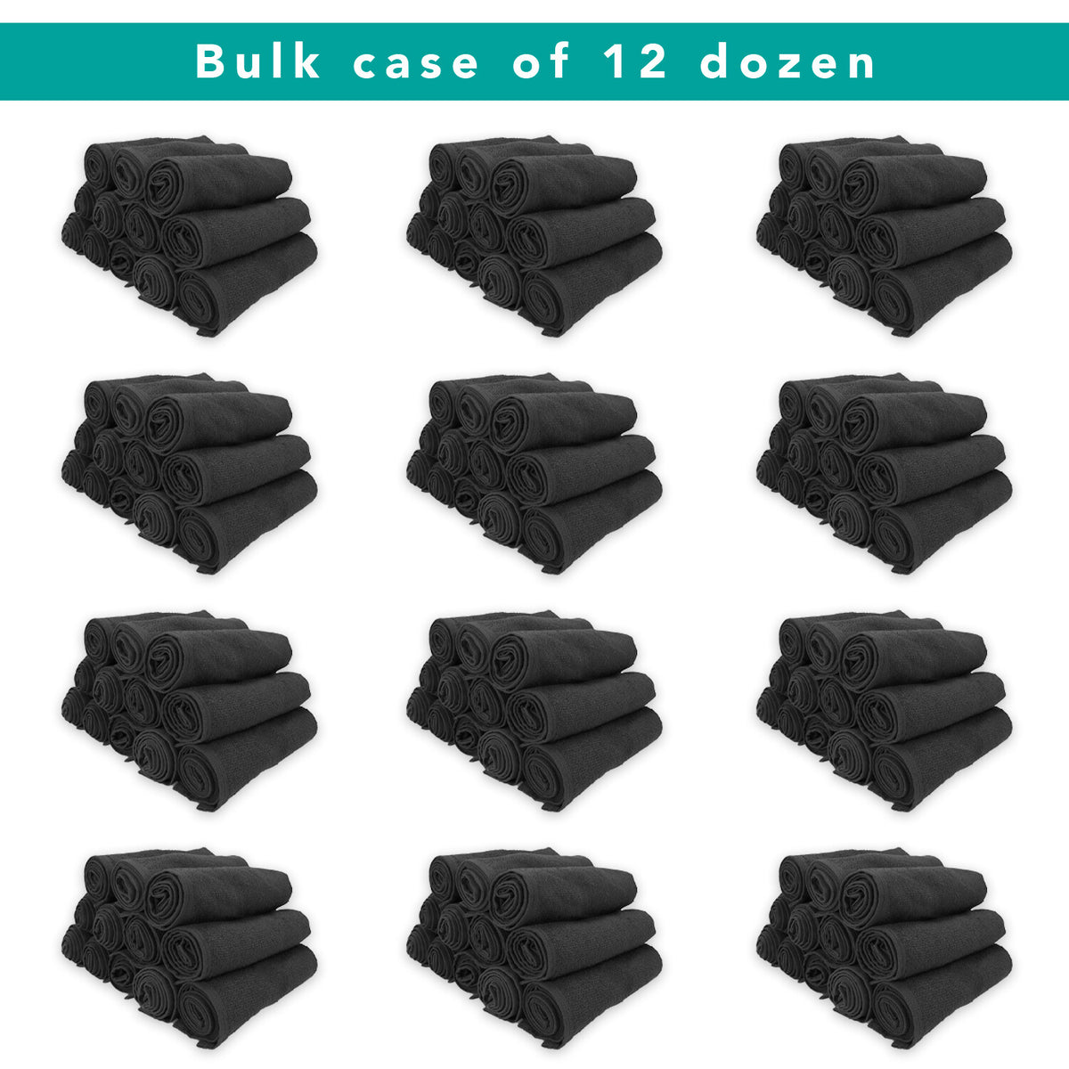 Bleach Safe Salon Towels, 16" x 28", 12 Pack, 100% Cotton
