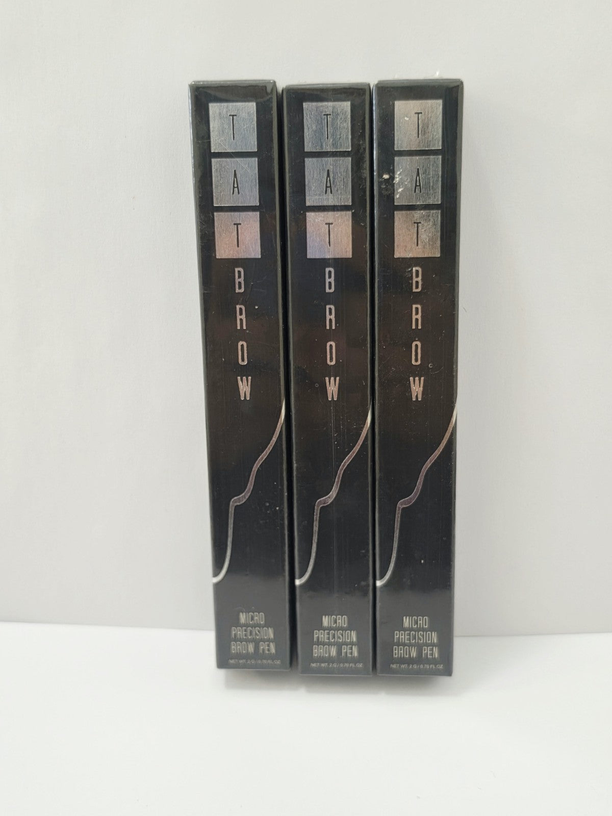 Tat Brow Micro Precision Brow Pen Waterproof 24+ Hours - Dark Brown Set of 3