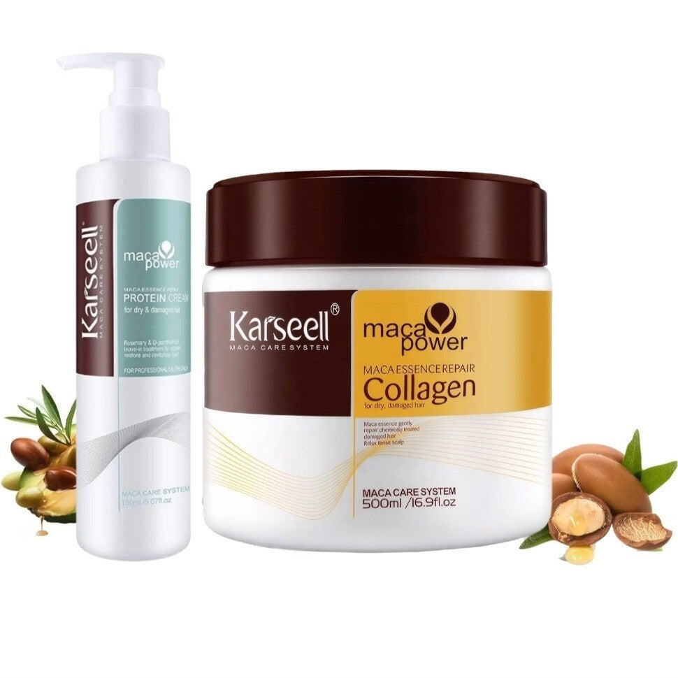 Karseell Collagen Protein Hair Mask - Damaged Hair Repair & Heat Protector