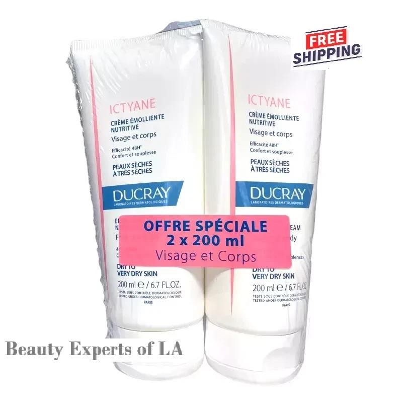 Ducray Ictyane Emollient Nutritive Cream 200ml - 2 Pack