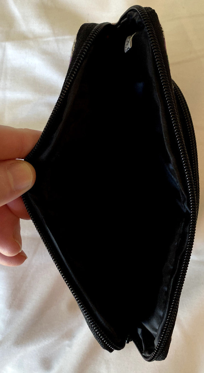 Guatemala Hand Made Huipil Wallet Case – Cotton Boho Zipper Pockets