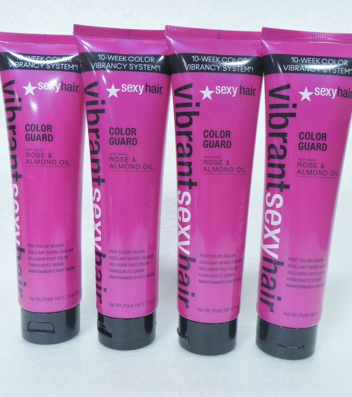 Vibrant Sexy Hair Color Guard Sealant - Sulfate-Free Post-Color Hair Sealer 5.1 oz (4 Pack)