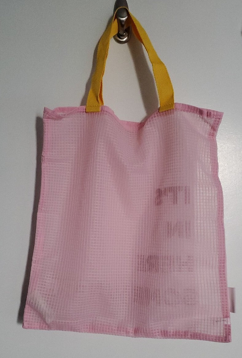 Benefit Cosmetics Mesh Tote Bag Large Reusable Shopping Bag
