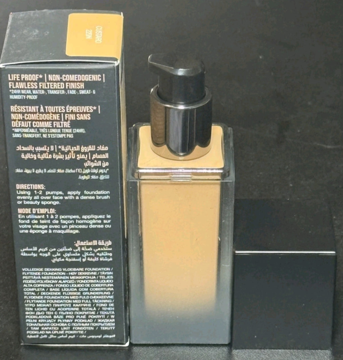 Liquid Foundation for Face - Luminous Matte Finish, 1.18 oz - CUSTARD 220N