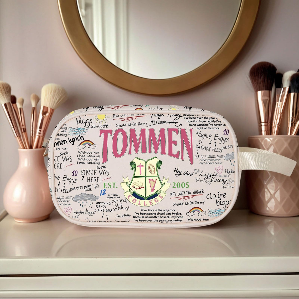 Large Clear Makeup Bag - 6.69 x 3.54 Inches Waterproof Portable Organizer