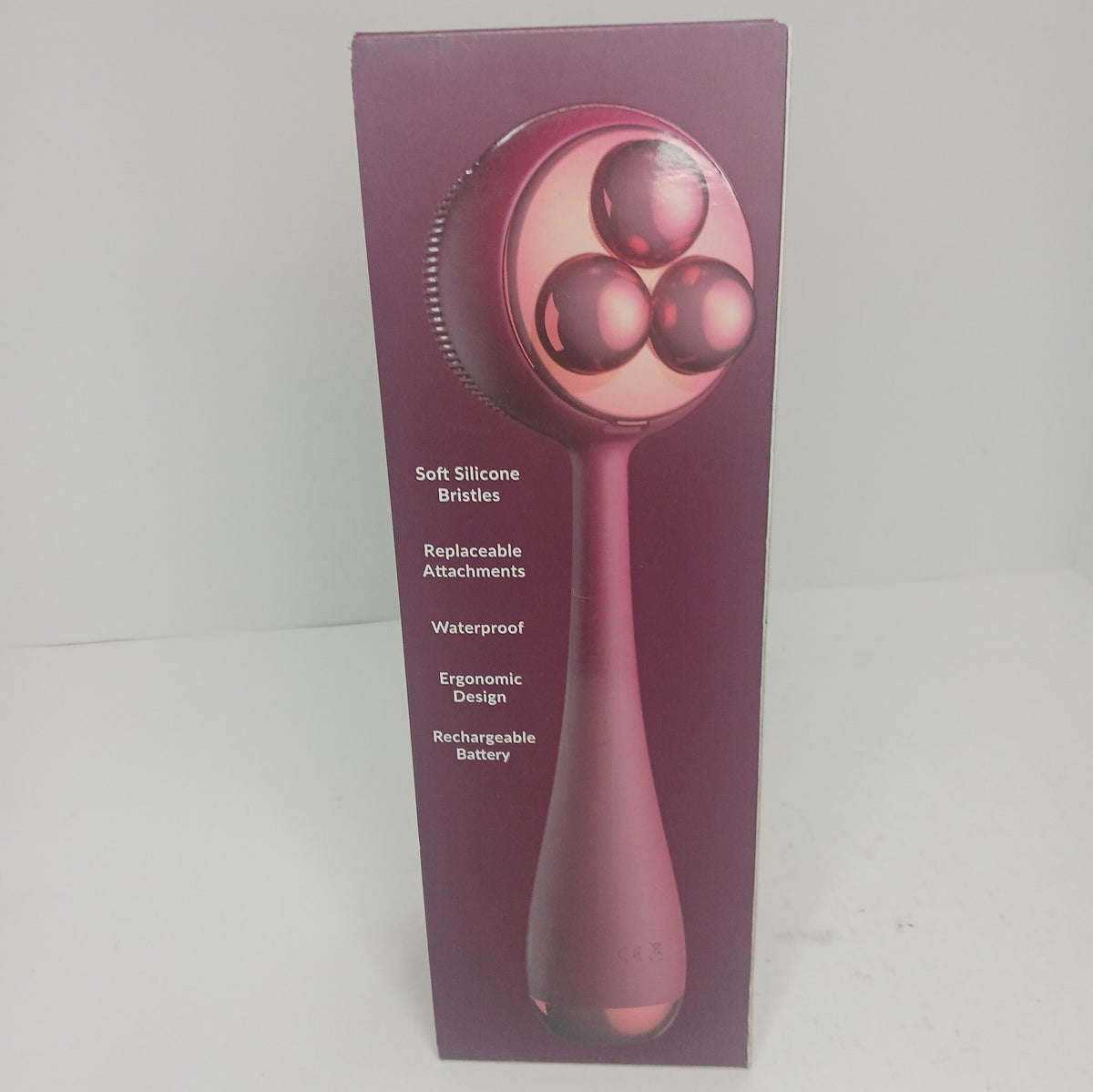 PMD Clean Body Smart Cleansing Device with Silicone Brush Berry NIB