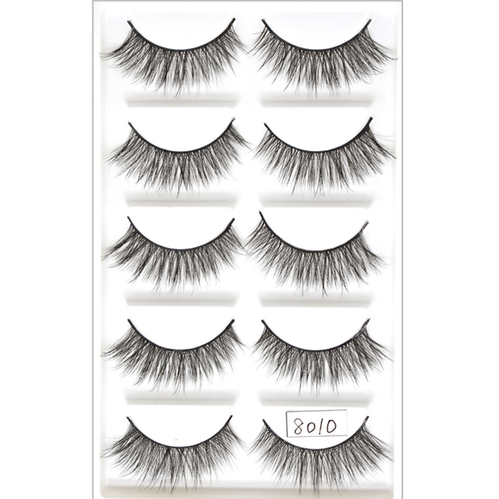 False Eyelashes 3D Mink Style Full Strip Lashes Natural Glam Reusable