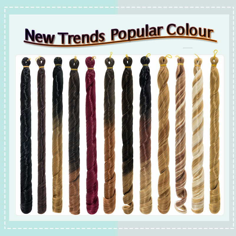 Curly Braiding Hair 24" Wave French Curls Synthetic Extensions