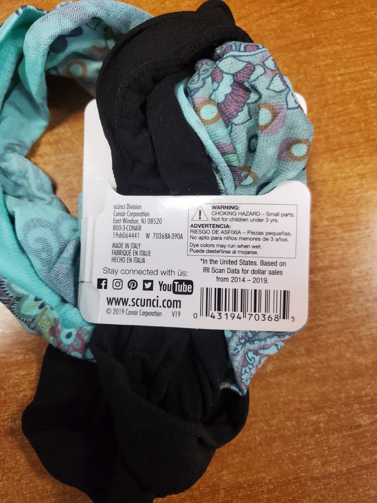 Pack of 4 Seamless Comfort Headbands - Black & Blue, Soft Fabric