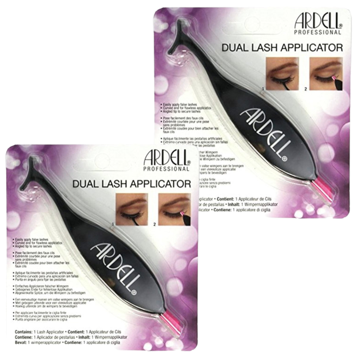 Dual Lash Applicator Tool for False Eyelashes - Reusable Eyelash Tweezers