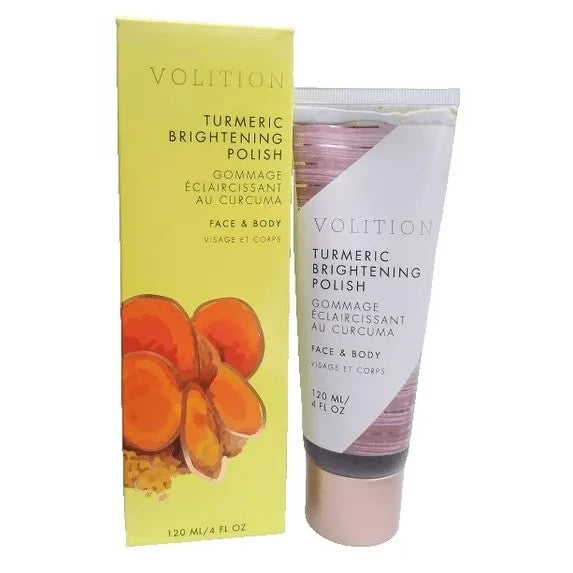Volition Turmeric Brightening Polish for Face and Body 4 oz Full Size