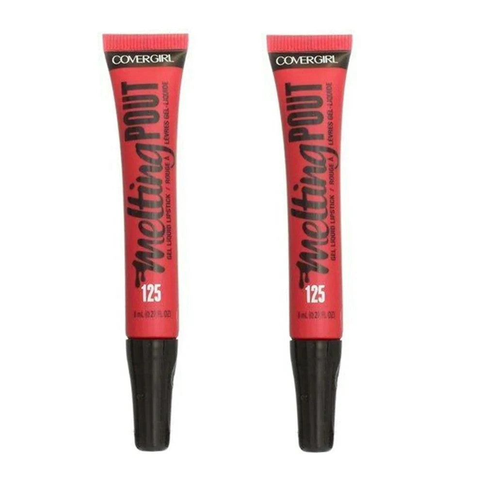 Liquid Lipstick Set - Melting Pout Gel Lip Color, Satin Finish, Pack of 2
