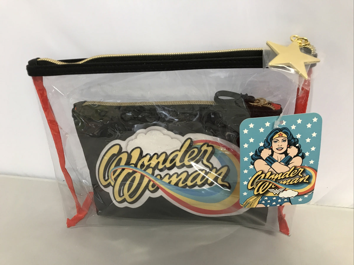 Wonder Woman Clutch Bag 2 Piece Set - Fashion Handbag Accessories
