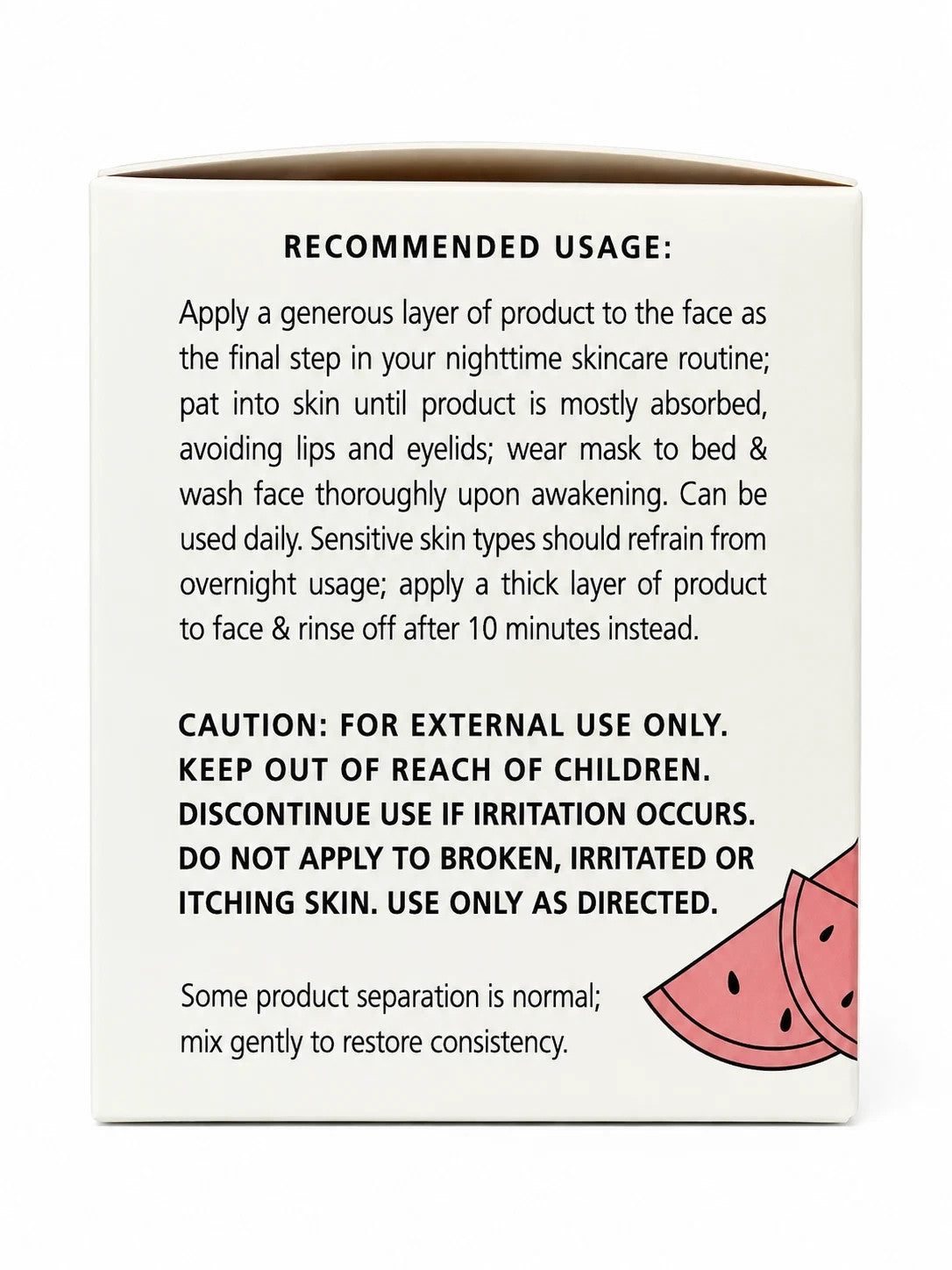 Watermelon Overnight Face Mask Hydrating Gel - 2 Pack