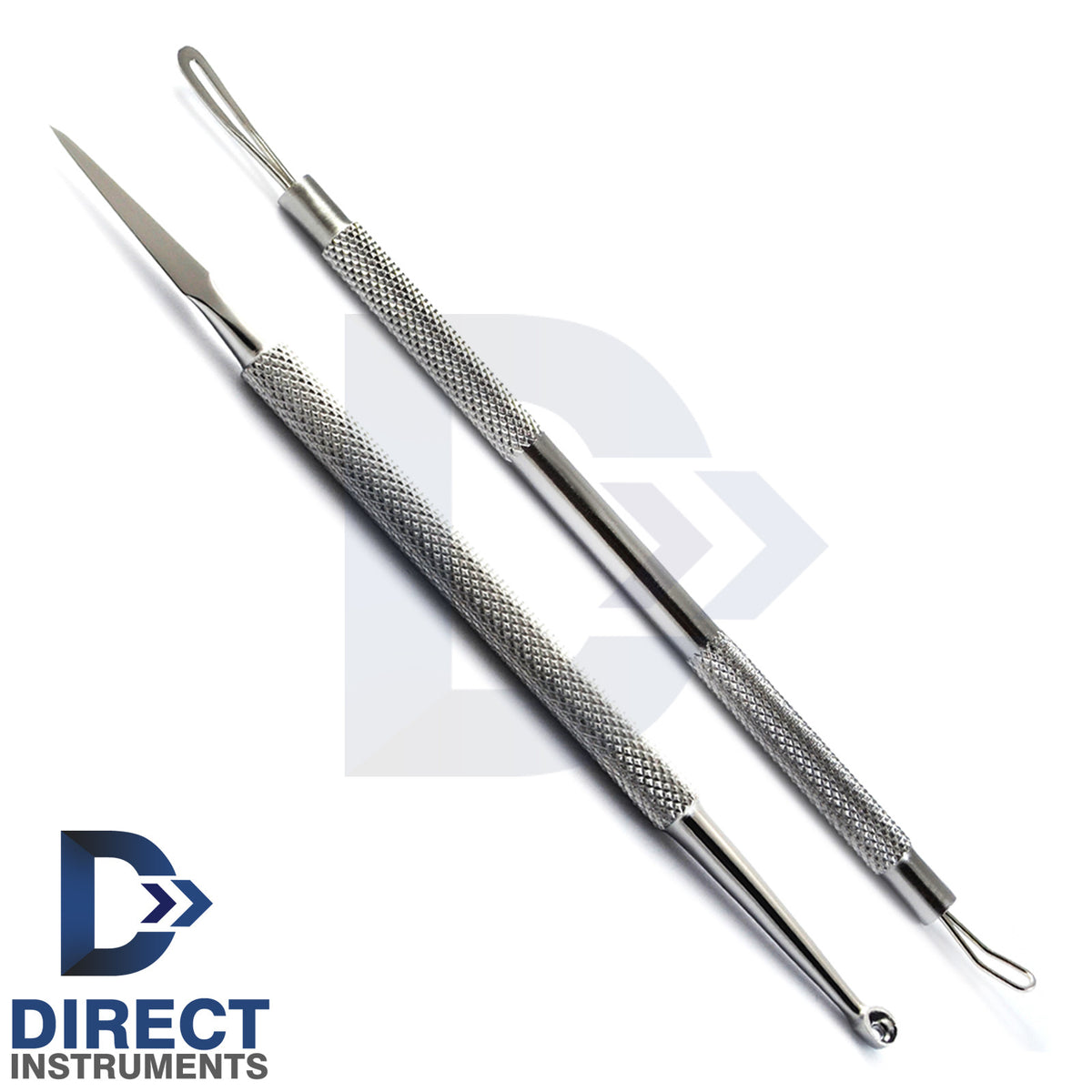 2Pcs Blackhead Comedone Extractors - Acne Pimple Blemish Removal Tools