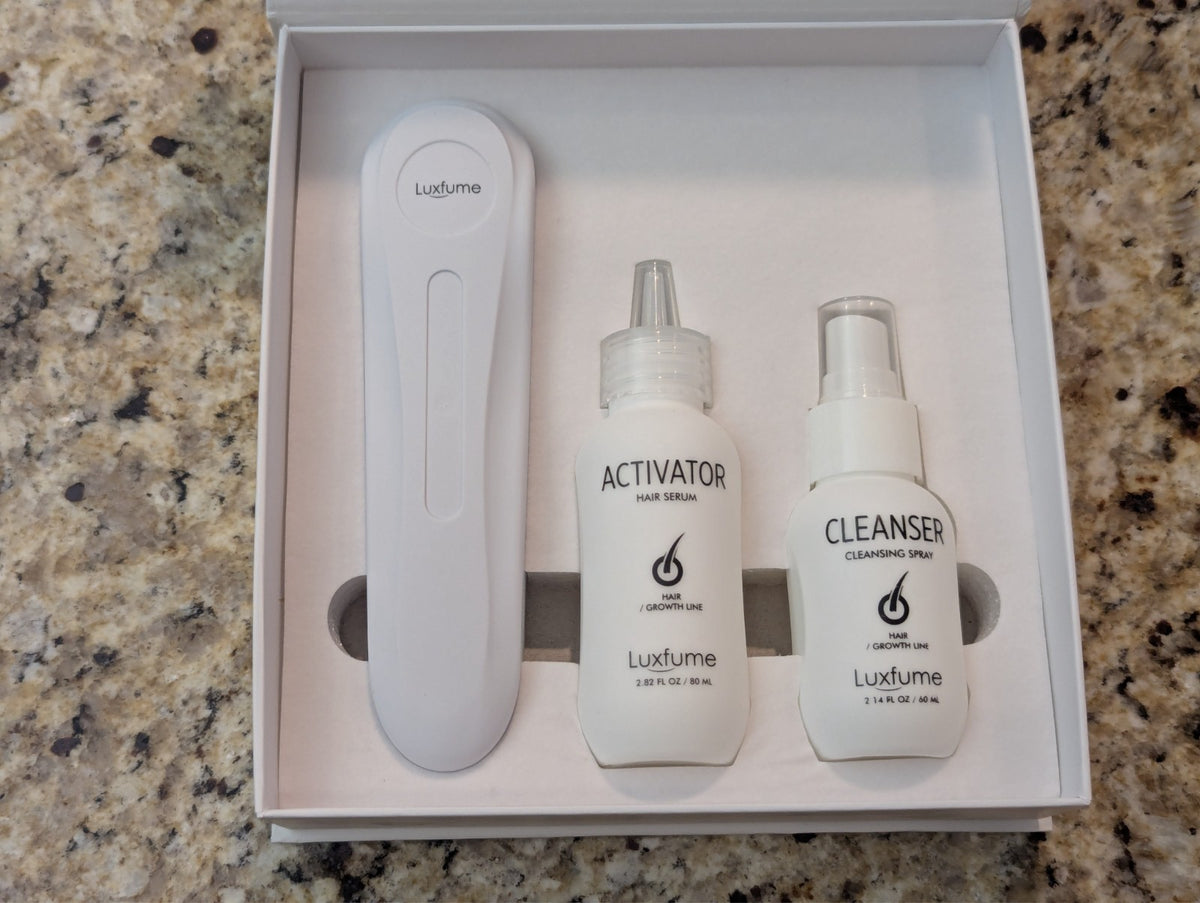Luxfume Hair Growth Kit Cleanser Activator Roller