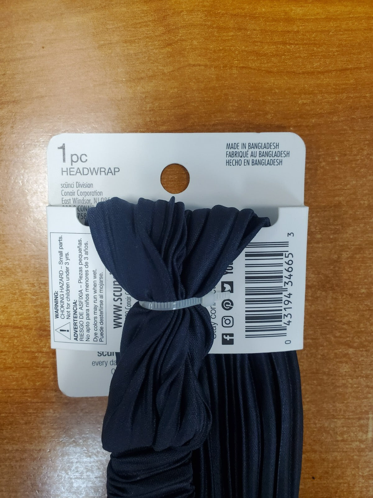 4 Pack: Scunci Ali Fedotowsky Twisted Textured Headbands *Navy*