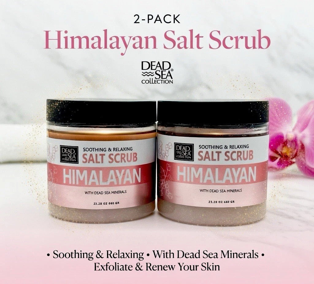 Dead Sea Collection Himalayan Exfoliating Mineral Salt Scrub, 2-Pack