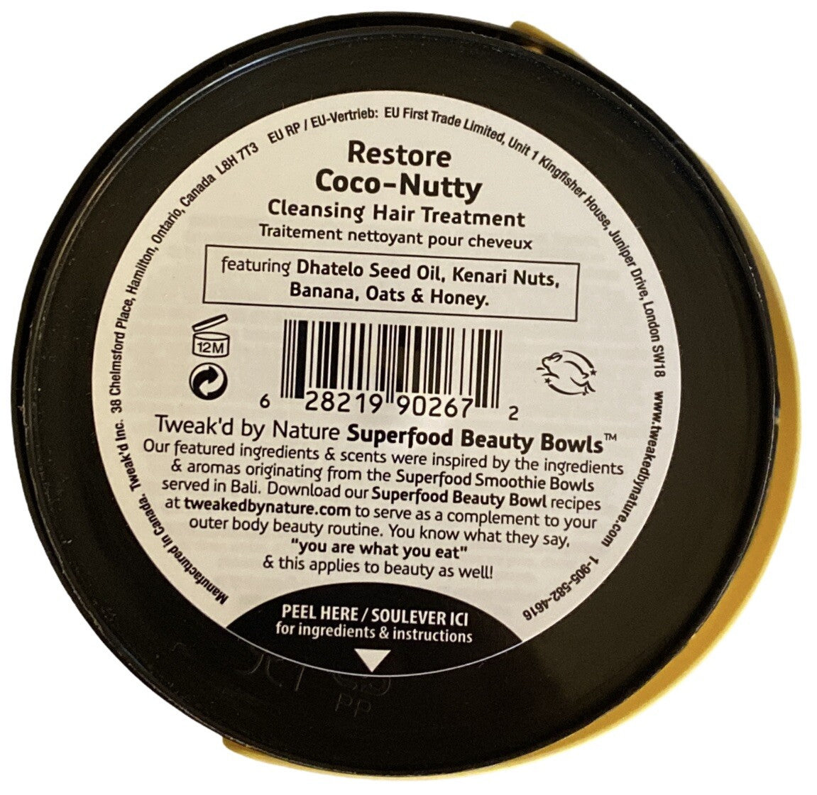 Tweak'd by Nature Dhatelo Coconut Nutty Cleansing Hair Treatment 16oz - 5-in-1 Hydrating & Shine Enhancer