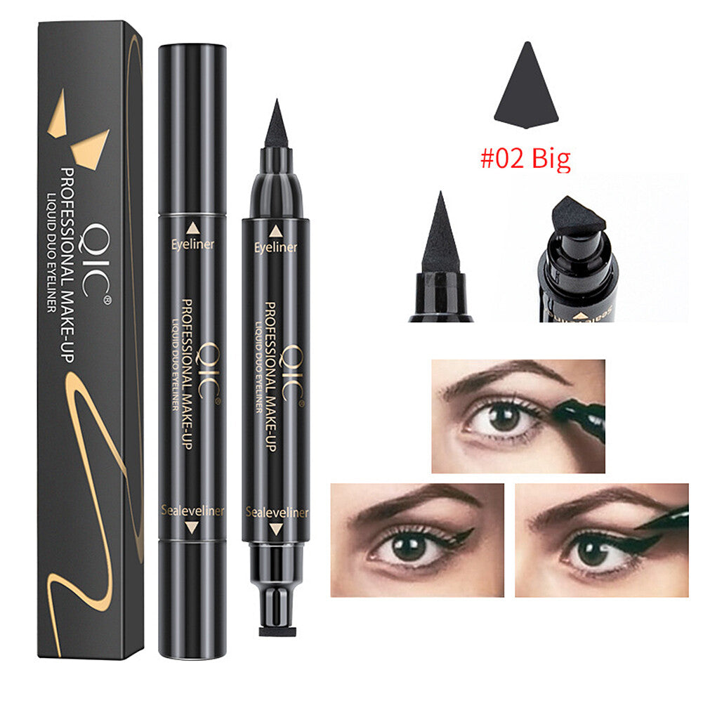 Waterproof Winged Eyeliner Stamp & Liquid Pen Makeup Kit - Long Lasting & Smudgeproof