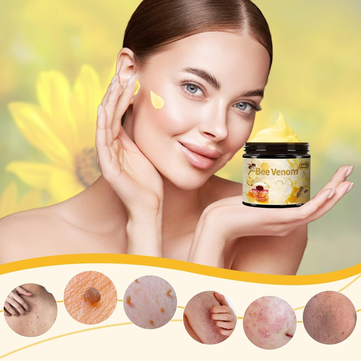 Bee Venom Treatment Cream Pack - Natural Skin Repair for All Body Parts