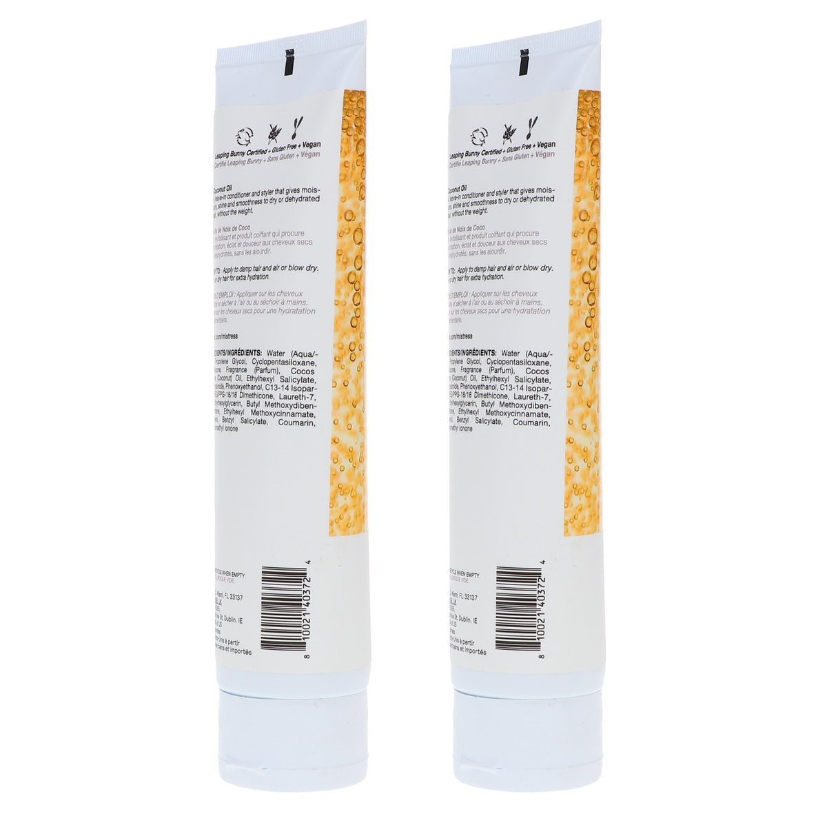 Hydrating Hair Balm for Frizz Control - 2 Pack, 5 oz Each